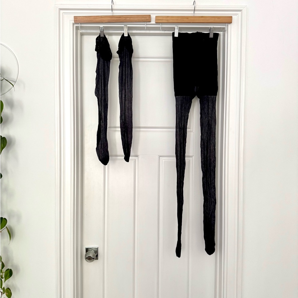 2 Pairs of Black Tights / Stockings